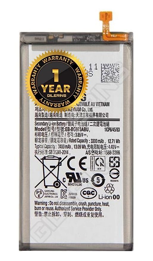 Image of Original EB-BG973ABU Battery for Samsung S10 G973F G973U G973W G973U1 G9730 (3400mAh) Battery with1 Year Warranty ****(A02302)