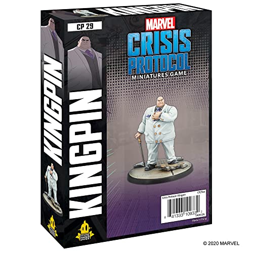 Marvel Crisis Protocol Kingpin CHARACTER PACK | Miniatures Battle Game | Strategy Game for Adults and Teens | Ages 14+ | 2 Players | Avg. Playtime 90 Minutes | Made by Atomic Mass Games