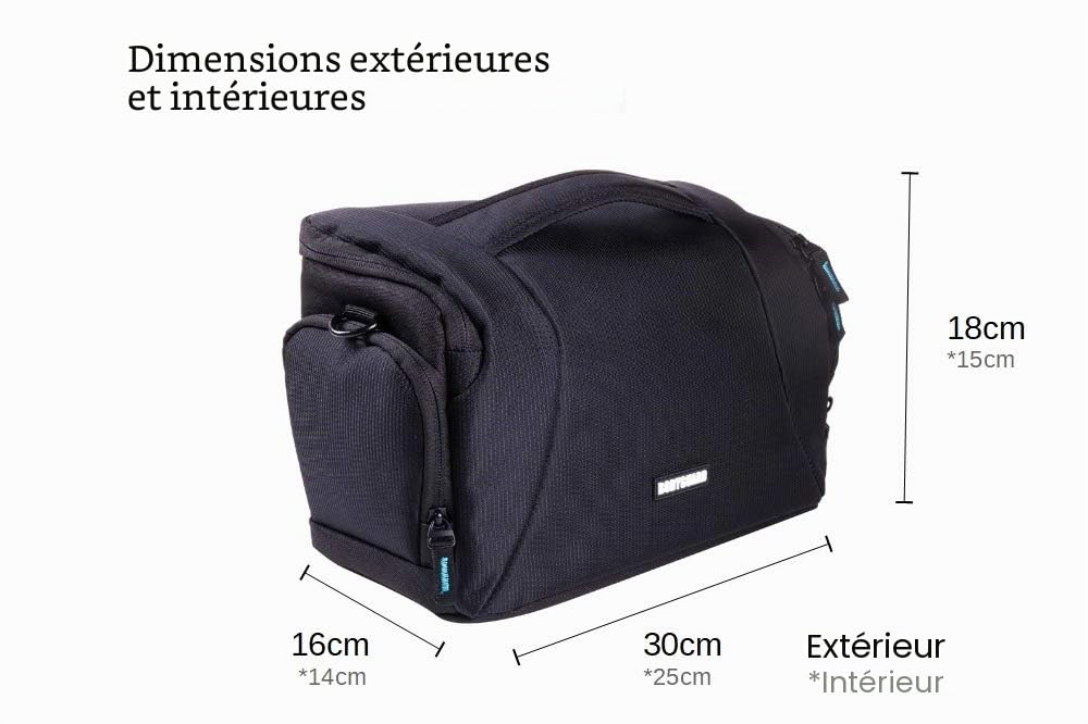 Bodyguard Easy SLR XL Sac pour Appareil Photo Reflex numérique avec 3 objectifs Noir Taille L pour Canon EOS 70D 77D 80D 200D 1300D 2000D 4000 D700D 750D 760D 77D 800D 800D
