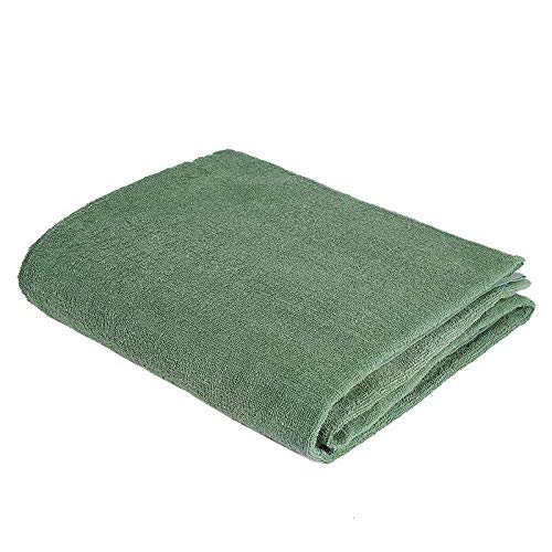 Couverture de serviette vert armée 150x200 pour pique-nique et plage