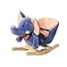 homcom Cavallo a Dondolo in Legno Elefante per i Bambini 60x33x45cm