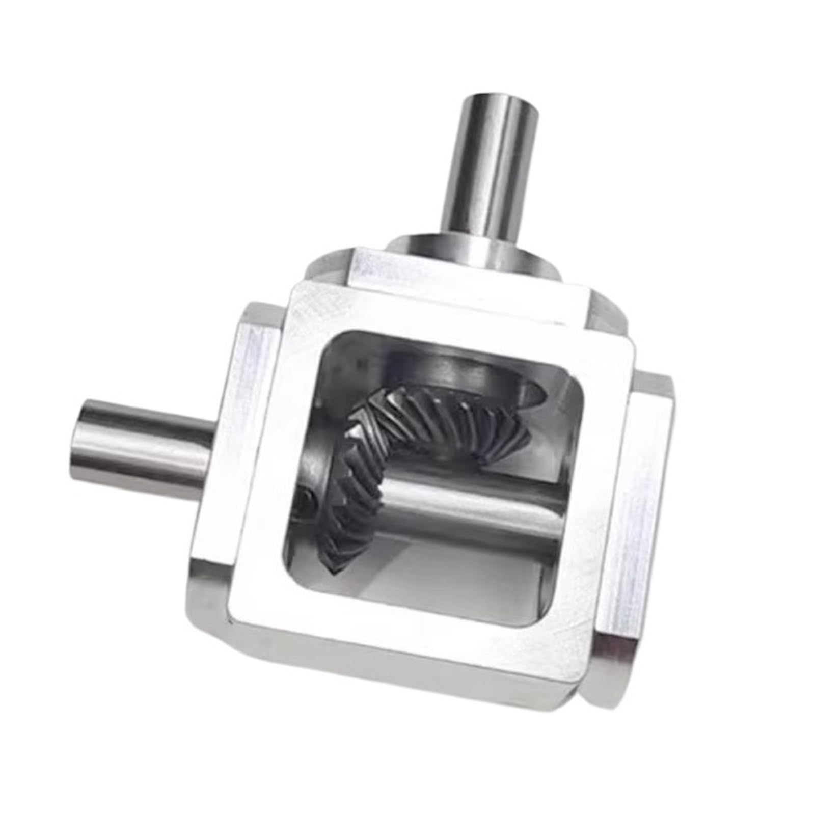 Kleine 1:1 T-Typ Kreuz Kommutator Welle Durchmesser 10mm Rechtwinklig Antrieb Kegelradgetriebe Rotation(Single output)