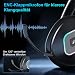 Earbay Kabelloses Gaming Headset Wireless mit Mikrofon, 2.4 GHz & Bluetooth 6.0, Kopfhörer mit Noise-Cancelling Mic, Stummschalttaste, 40+Hr Akku, Kompatibel mit PS4/PS5/PC/Switch/Xbox/Handy