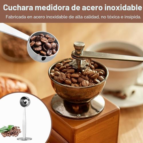Miniatura 5 de Cucharas Medidoras Cuchara De Café Cucharas De Café De Acero Inoxidable Para Trabajo Pesado Cucharas De Medir En Seco Y Líquido