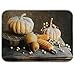Ustensiles Planche en Bois Rustique De Maïs Citrouille Vintage Tapis De Sechage Résistant À La Chaleur Tapis Égouttoir Vaisselle pour Vaisselle, Cuisine, Réfrigérateur, 41X46Cm