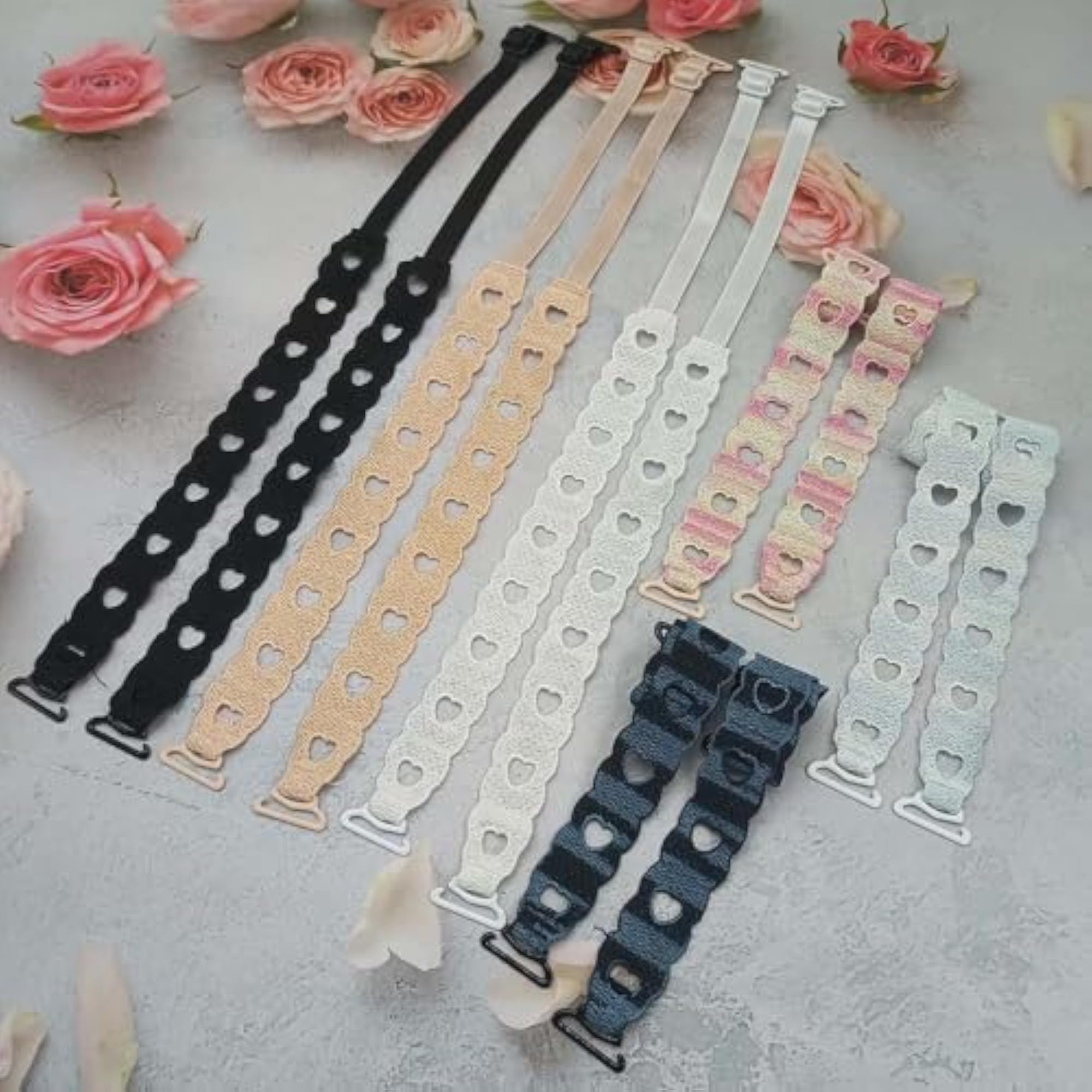 Embroidered Lace Design Lightweight Shoulder Strap