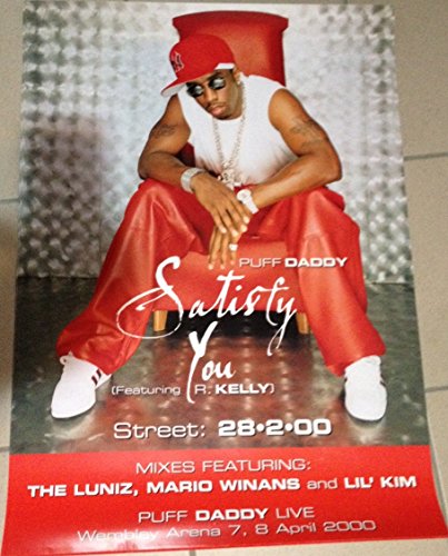 Affiche Puff Daddy originale du concert Wembley 2000 en impression haut de gamme 50X70