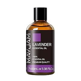 Lavender Essential Oil 100ML, MAYJAM Pure Essential Oils for Diffusers, Massage, Lavender Oil for Soap Candle Making, Huge 3.38FL.OZ Bottle