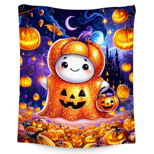Halloween Blanket, Kids Blanket for Girls, Gifts for Toddler Boys, Cute Flannel Throw for Daughter Son, 30"x40"