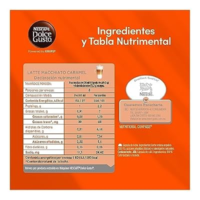 Nescafe Dolce Gusto Coffee Capsules, Caramel Latte Macchiato 48 Single Serve Pods, (Makes 24 Specialty Cups) 48 Count