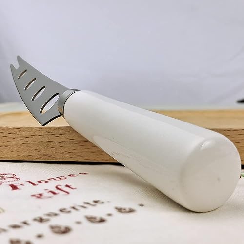 Miniatura 3 de 4 piezas de cuchillo de queso PRONGED 6.5 pulgadas acabado fino liso SUS430 acero inoxidable 6 pulgadas cortador de queso cortador de queso con