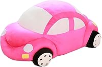 Vista 1 de CHELEI2019 Animal de peluche de coche de 12.6 pulgadas, lindo juguete de almohada de felpa en forma de auto, regalos para niñas, niños, rosa
