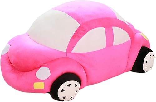 CHELEI2019 Animal de peluche de coche de 12.6 pulgadas, lindo juguete de almohada de felpa en forma de auto, regalos para niñas, niños, rosa