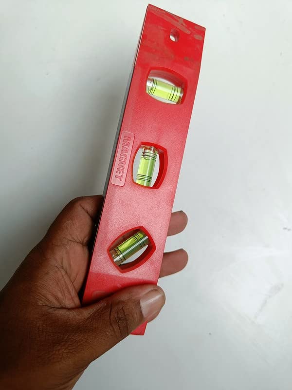 FTE water Level gauge | Plastic scale Magnetic Carpenter's Level Tube - (20X1.5X4 cm) - Pack of 1-image-19