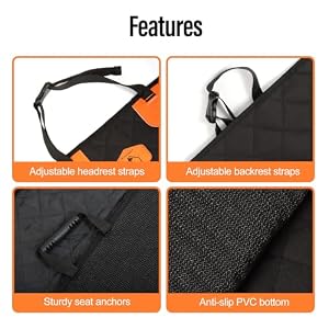 Dog Car Seat Cover Front Seat Protector Nonslip Scratchproof Durable & Padded Standard Pet Hair Resistant Blankets for Cars, SUVs, and Trucks Dog Car Seat Cover Front Seat Protector Nonslip Scratchproof Durable & Padded Standard Pet Hair Resistant Blankets for Cars, SUVs, and Trucks