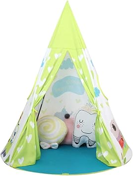 Benebomo Enfants Tipi Tente Indienne Tente Pour Enfants Chateau De Princesse Interieur Exterieur Maison De Jouet De Bebe Maison De Jeu Pour Bebe Indien Pliable Vert Amazon Fr Jeux Et Jouets