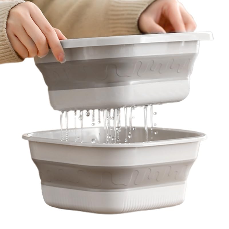 Escurridor De Cocina - Colador Plegable En De Cuenco Para Cocina,Cesta Doble Capa Para Lavar Y Esterar Pasta, Espaguetis, Verduras Y Frutas