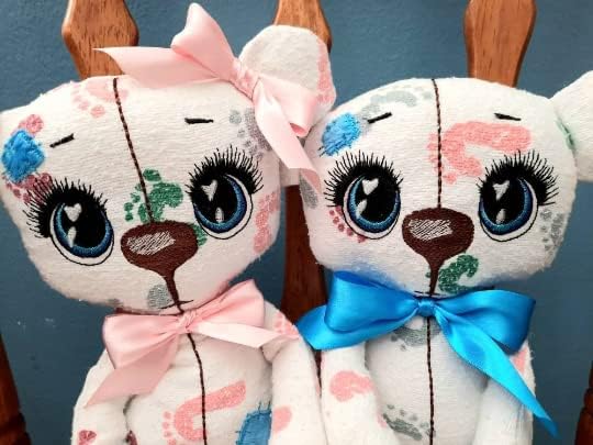 Handmade Memory Teddy Bear Gift Patchwork Garments Blanket t-Shirt Pants Uniform