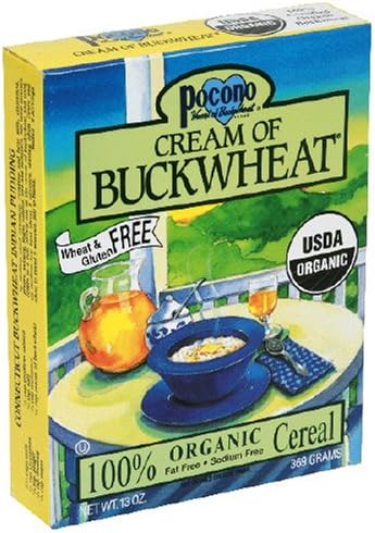 Pocono Cream of Buckwheat, 100% Organic Cereal. 13-Ounce Boxes (Pack of 12)
