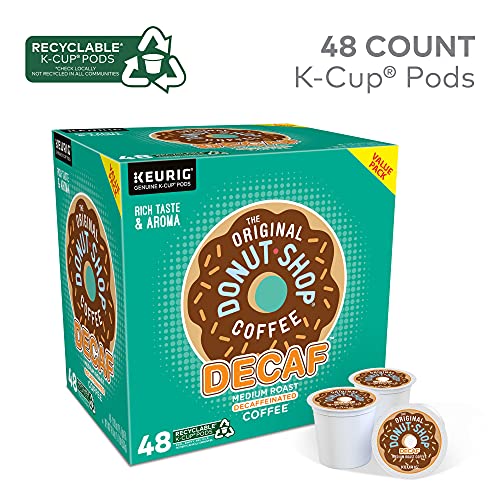 The Original Donut Shop Decaf Keurig Single-Serve K-Cup Pods, Medium Roast Coffee, 48 Count #TOP1