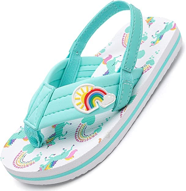 Image of Saidoteto Boys Girls Flip Flops Child Summer Slip-on Thong Sandals Beach Pool Water Shoes(Little /Big Kid)