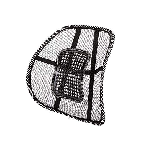 1Pcs Air Flow Lumbar Support Cushionwith Elasticated Positioning Strap for Car Seat or Chair Back Rest