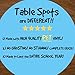 New Larger Size! | The Original Table Spots for Teachers | No Staining, No Shadowing, Complete Erase! Dry Erase, 10 Pack Multicolor Circles, Wall Stickers, Decals