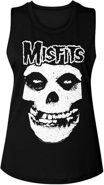 American Classics Misfits Crimson Ghost Fiend Skull Tank Top Black