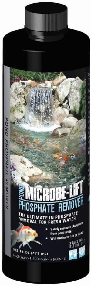 MICROBE-LIFT PHOSREGAL Ultimate Pond Phosphate Remover for Fresh Water, 1 Gallon Treats up to 12,800 gals