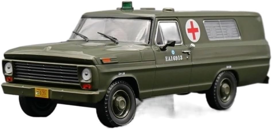 Ford F-100 1969 Ambulance Alloy Car Model for:Die Cast 1/43