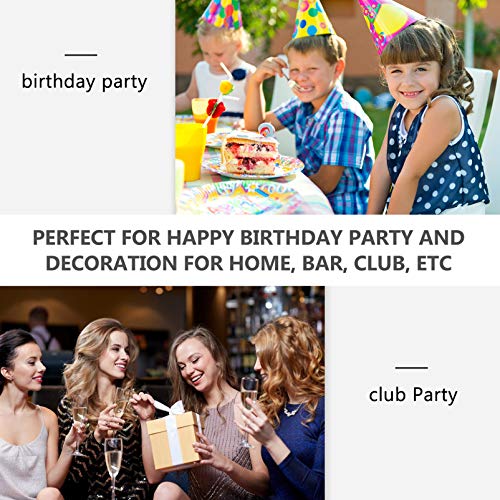 SOIMISS 3Pcs Holographic Banner FELIZ ANIVERSÁRIO Aniversário Bunting Bandeira Garland para Adultos