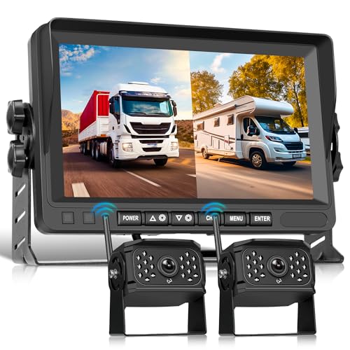 Caméra de recul sans fil camion bus enregistrement boucle flip