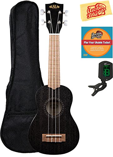 Kala KA-15S-BLK Ukulélé soprano en acajou satiné – Ensemble noir avec housse de transport, accordeur, DVD d’instructions… - Les Beatles, Paul McCartney, John Lennon, RIngo Starr, George Harrison Kala KA-15S-BLK Ukulélé soprano en acajou satiné – Ensemble noir avec housse de transport, accordeur, DVD d'instructions…
