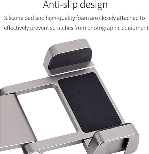 Miniatura 5 de Abrazadera plegable para teléfono con rosca de 14 pulgadas, soporte de zapata fría compatible con DJI Osmo Pocket Pocket2 Handheld Gimbal Microphone