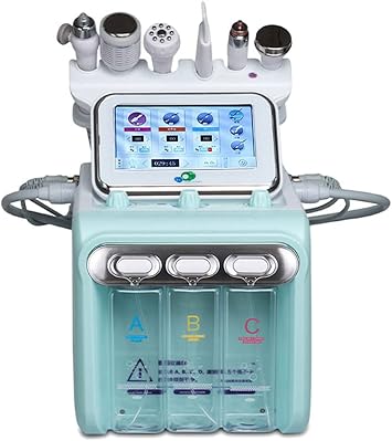 6 in 1 Hydra Face Machine,Hydro Oxygen Facial Care Beauty Machine Water Oxygen Device Vacuum Face Cleaning Exfoliating Fit for Beauty Salons or Home