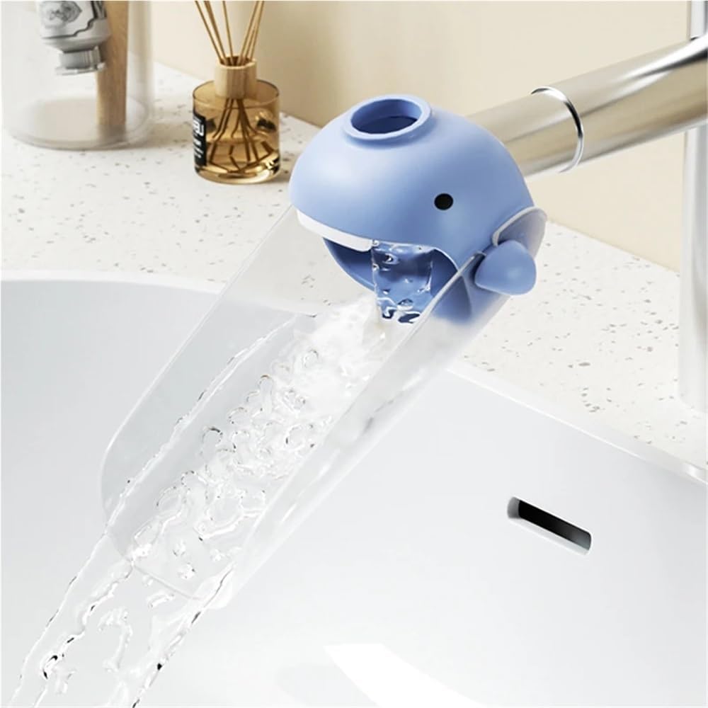 Cartoon Faucet Extender for Kids Hand Washing in Bathroom Sink Animals Accessories Kitchen Convenient for Baby Washing Helper(C1)
