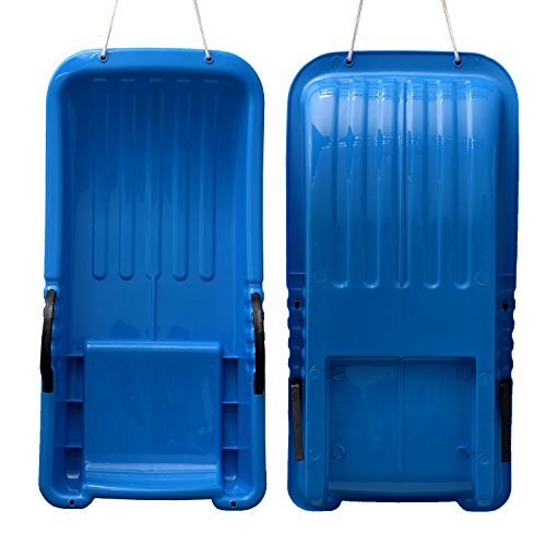 image for CAMULAND Winter Durable Plastic Snow Sled in Boat Shape Snow Sledge fo