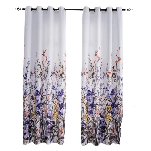 Pratibha Fashion Polyester Blend 3D Digital Printed Curtains Window, Door & Long Door Living Room Kids (Pack of 2) (Blue Art, 4X5 Feet (Size 48X60 Inch) Window)