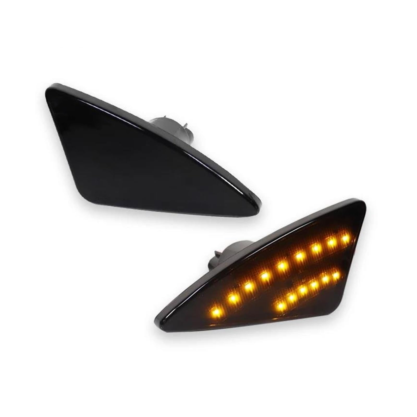 Clignotant Dynamique Ensemble De Clignotants Latéraux De Cabine Avant LED Ambre 2008 – 2017 pour Semi-Camion Kenworth T660 T170 T270 T370 Feux latéraux (Couleur : Smoked Lens)