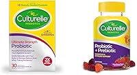 Vista 1 de Culturelle Ultimate Strength Probiotic 20 mil millones de UFC + gomitas probióticas diarias 52 unidades para la salud digestiva e inmunológica