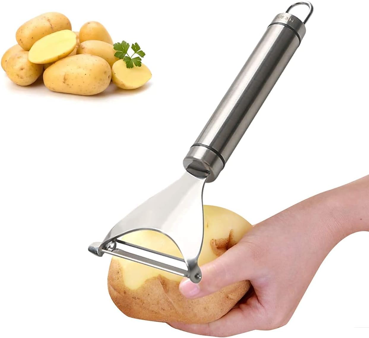 PYU Corn Peeler, Premium Stainless Steel Corn Thresher Stripper Kernel Cutter with Ergonomic Handle, Kitchen Gadget