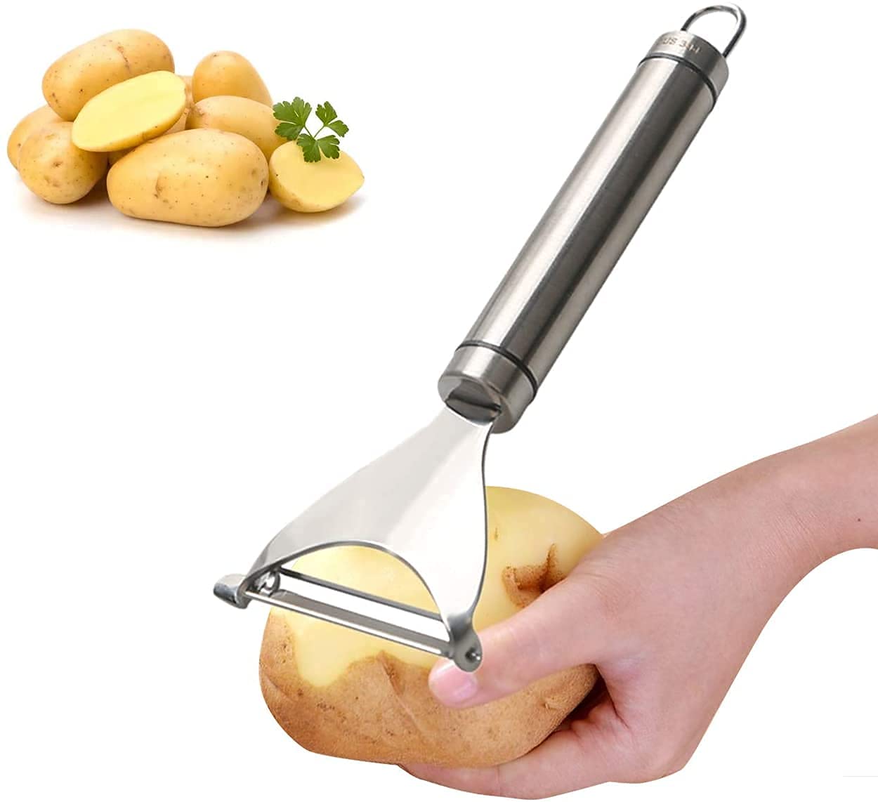 PYU Corn Peeler, Premium Stainless Steel Corn Thresher Stripper Kernel Cutter with Ergonomic Handle, Kitchen Gadget