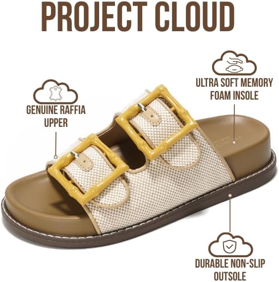 Project Cloud Platform Summer Sandals for Women 2026 - Comfortable and Adjustable Straps Summer Slides - Non-Slip Casual Womens Sandals - Image 3