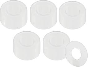 100Pcs Clear Plastic Replacement Washer 0.51''/13mm OD,1/32 Inch Thickness M6 Nylon Flat Washer Gasket for Faucet Pipe Water Hose