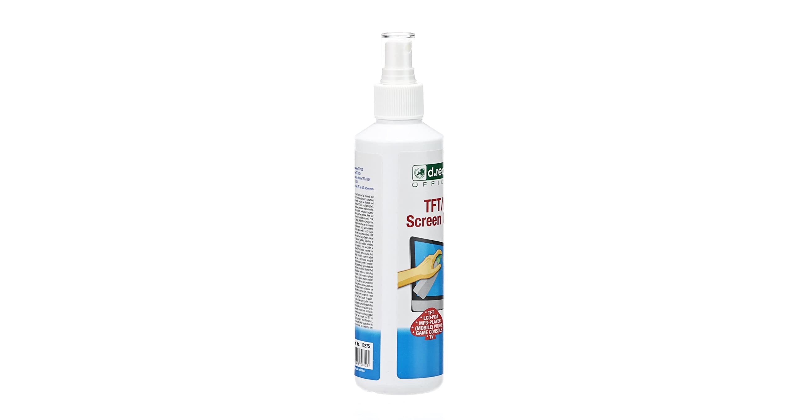 D.RECT Spray per la pulizia schermi | 250ml | per: monitor, TV, LED, smartphone (Confezione da 2)