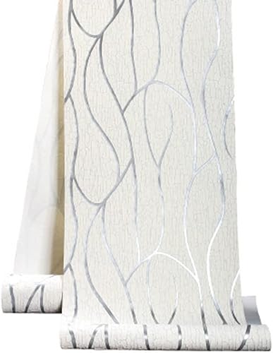 Miniatura 3 de Q QIHANG Moderno y minimalista no tejido grueso en relieve 3D para TV pared TV fondo de pared sala de estar dormitorio papel tapiz 1.73 pies de