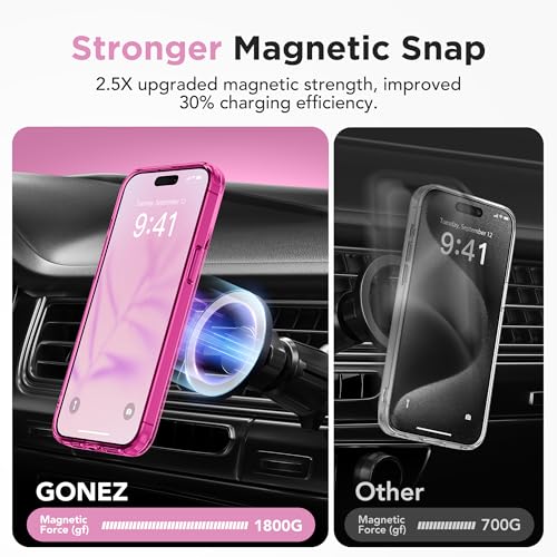 Coque magnetique pour iPhone 13 Pro Max GONEZ avec protections d'ecran et camera - 4