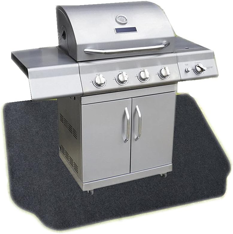 Barbecue Grill Pads & Floor Mats Protective Deck and Patio Mat for Under The Grill, 50 * 36"