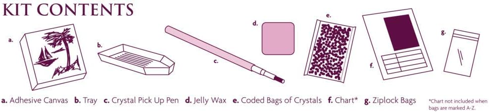 Crystal Art Light of The World LED Crystal Art Kit, 40 x 50 cm