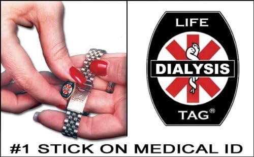 Dialysis Medical ID Tags 5-Pack Free Standard Shipping